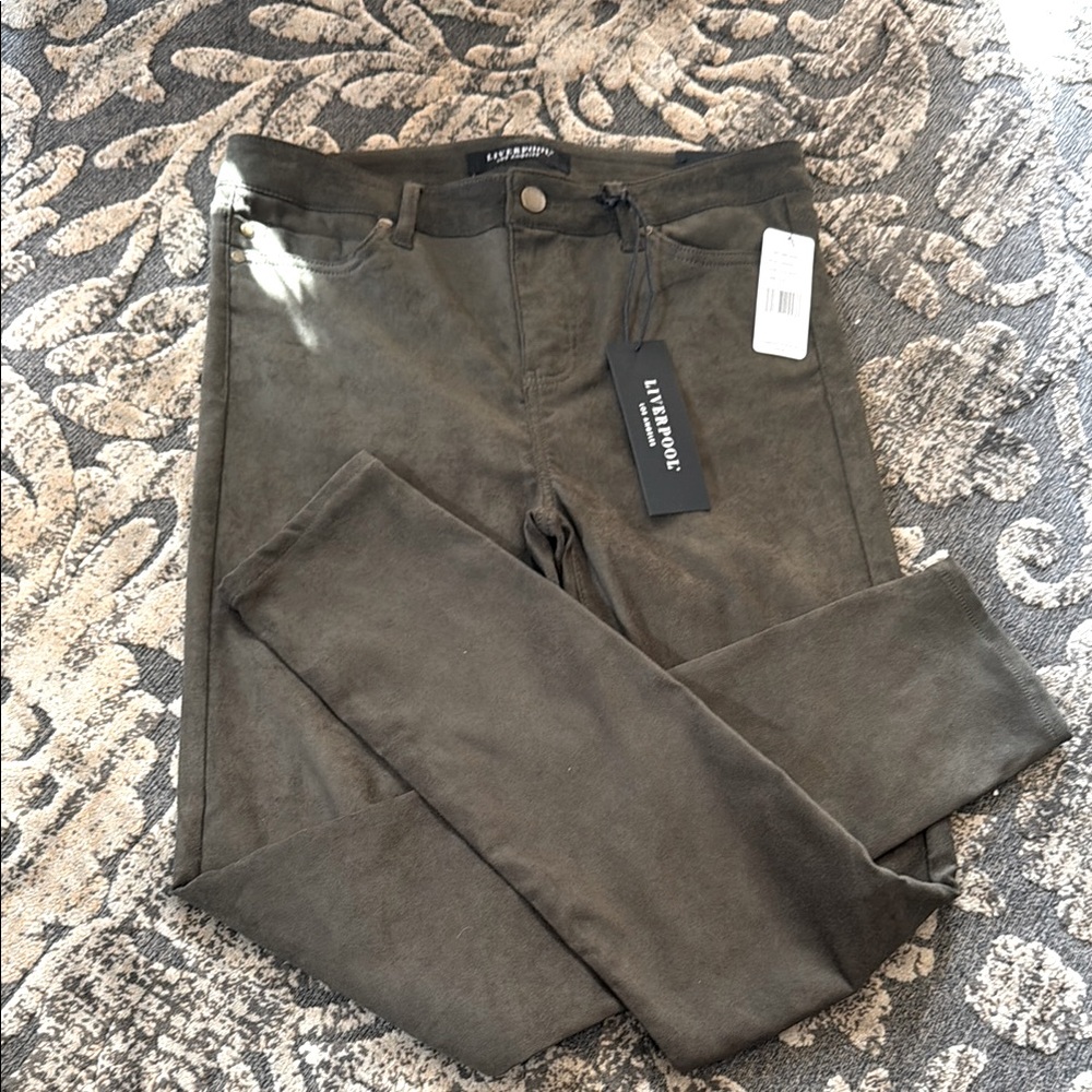 Liverpool Olive Skinny Pants